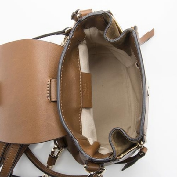 SOLD! Chloé Brown Suede and Faye Mini Backpack - Picture 5 of 8